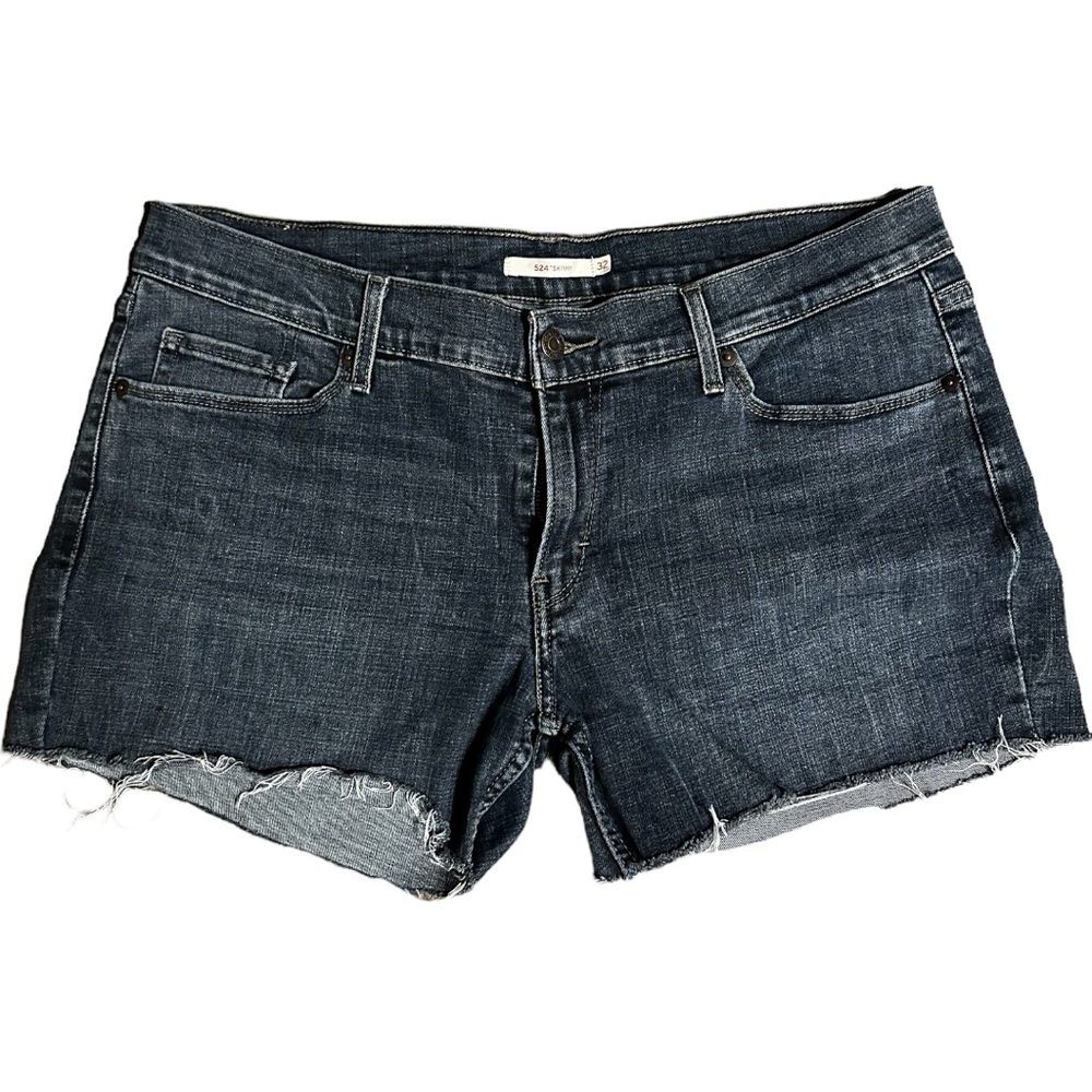 Vintage Levi Dark Denim Cut Off Shorts-Gently Used.